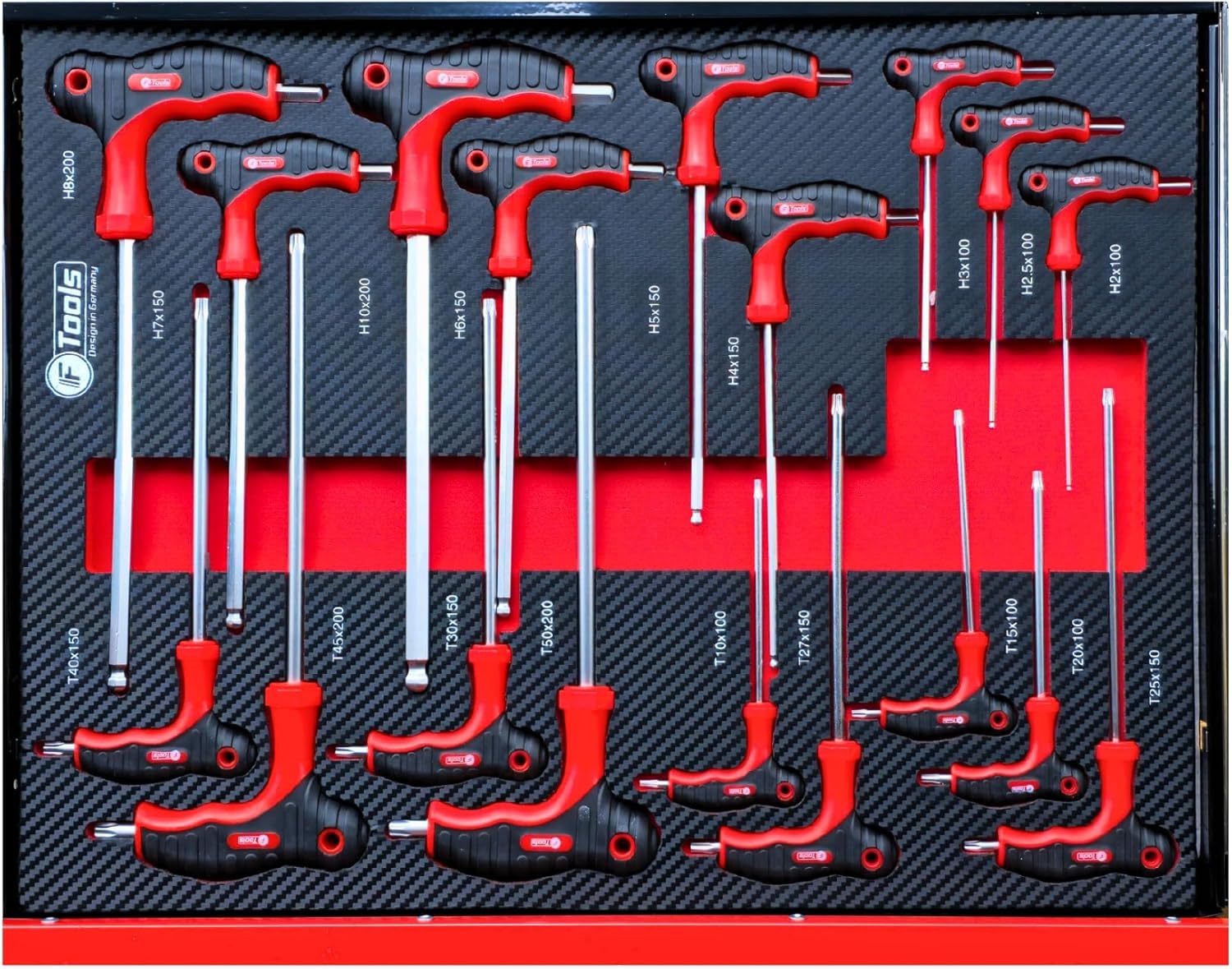 toolcar F-Tools Red XXL workshop trolley tool trolley filled with tools