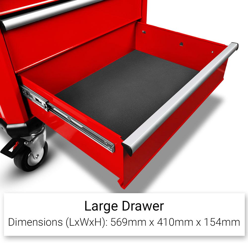 Daytona D450PSKIT – 450-Piece Metric Tool Kit with 10-Drawer Toolbox & 7-Drawer Roller Cabinet