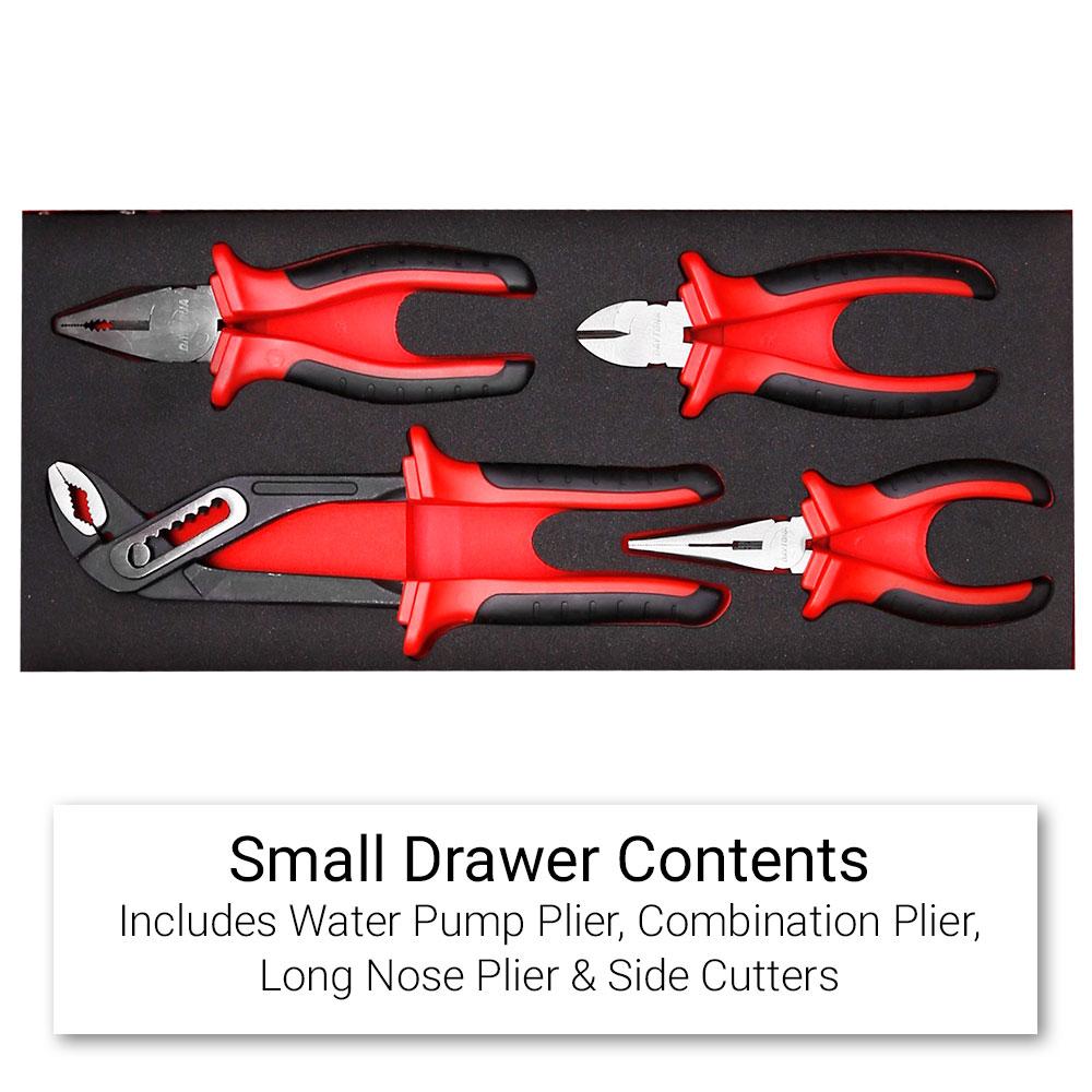 Daytona D450PSKIT – 450-Piece Metric Tool Kit with 10-Drawer Toolbox & 7-Drawer Roller Cabinet