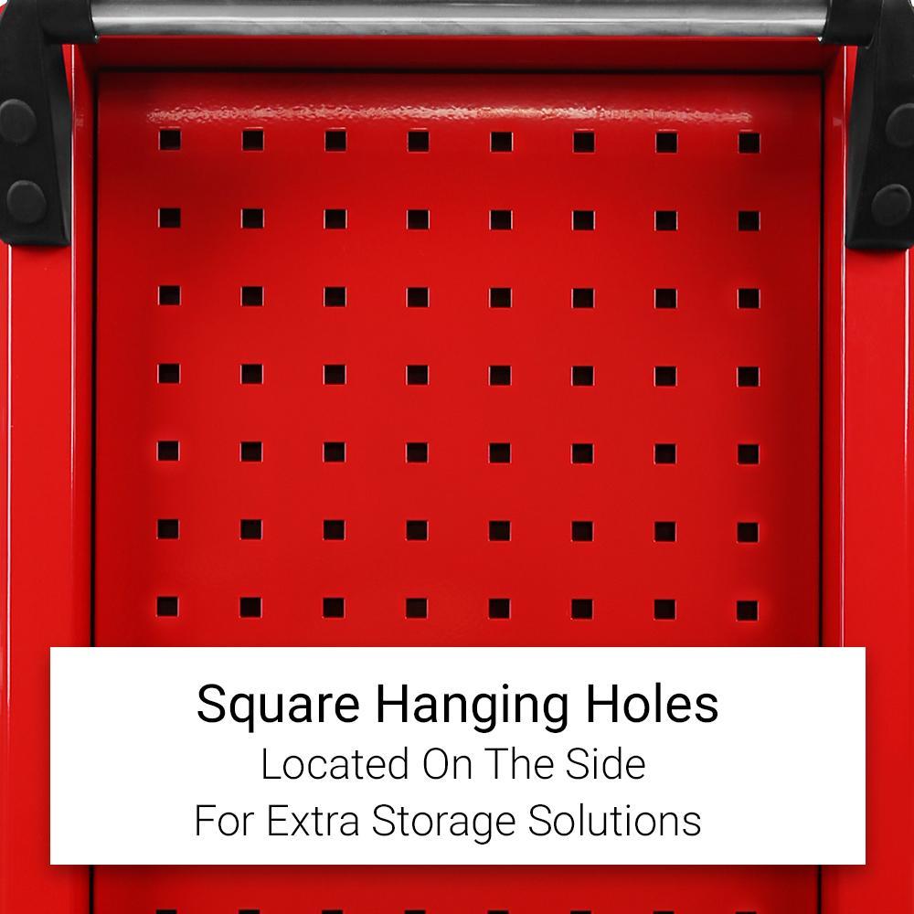 Daytona 655 Piece Mechanical Tool Set with 43 12 Drawer Red Roller Cabinet