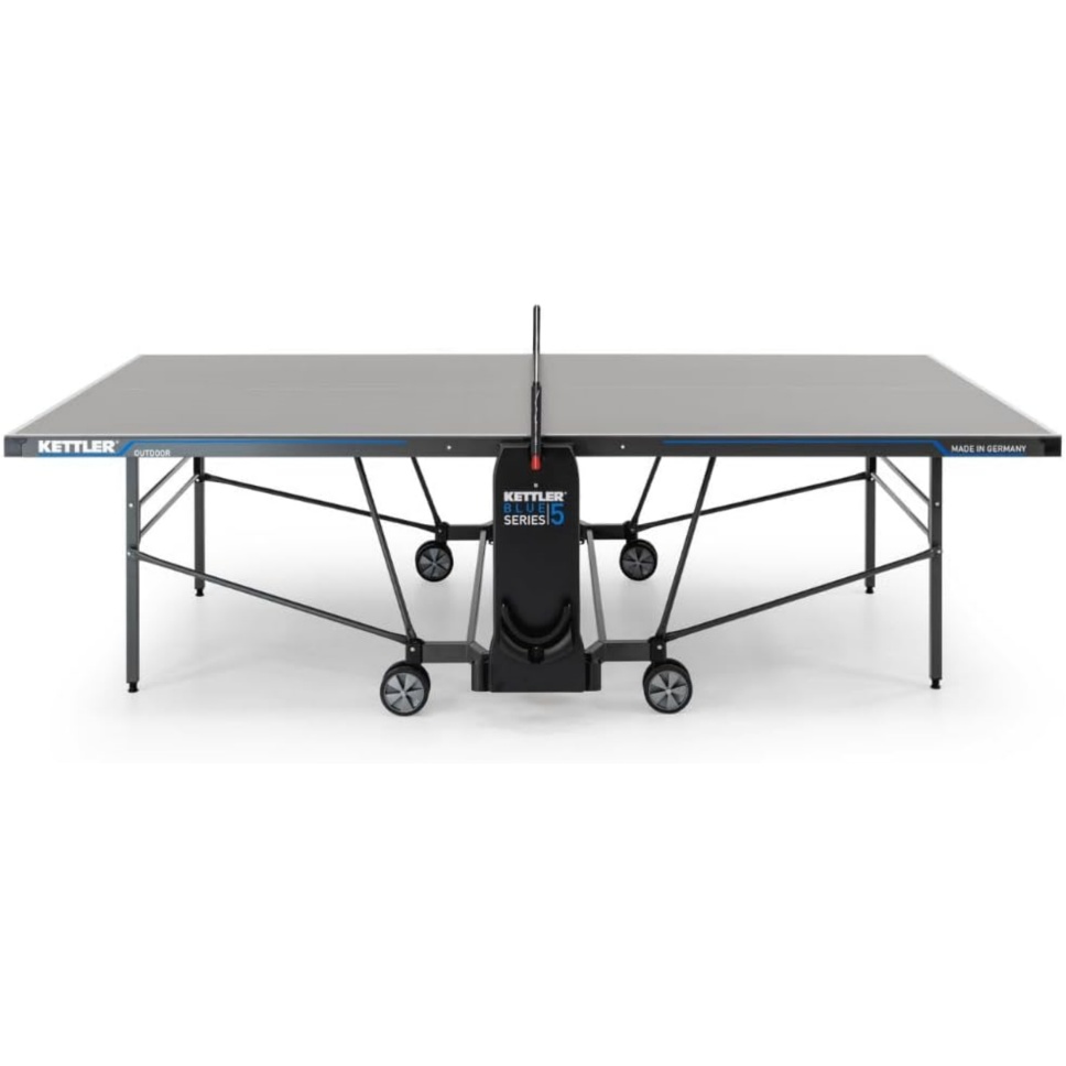 Kettler K5 Outdoor Professional Table Tennis Table, Tournament Quality, Robust, 5 mm Melamine Resin Plate with Scratch-Resistant Overlay Layer, Weatherproof, Collapsible, TÜV Tested, Made In Germany