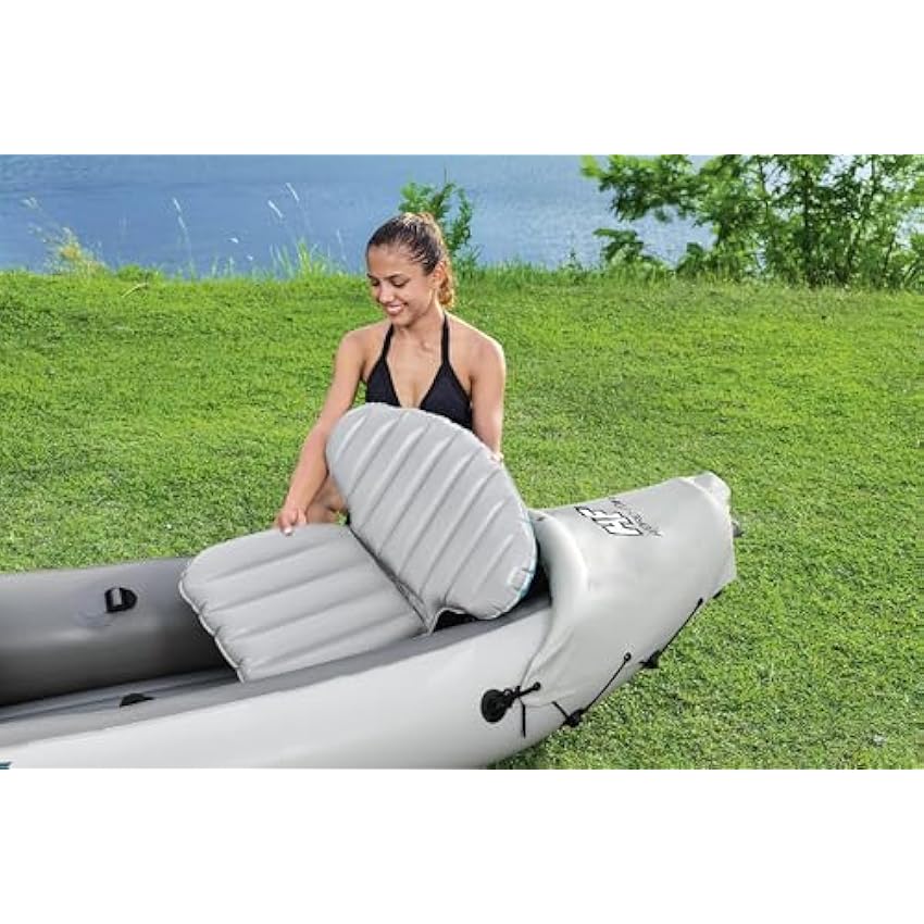 Bestway Hydro Force Inflatable Kayak Set | Includes Seat, Paddle, Hand Pump, Storage Carry Bag | Great for Adults, Kids and Families