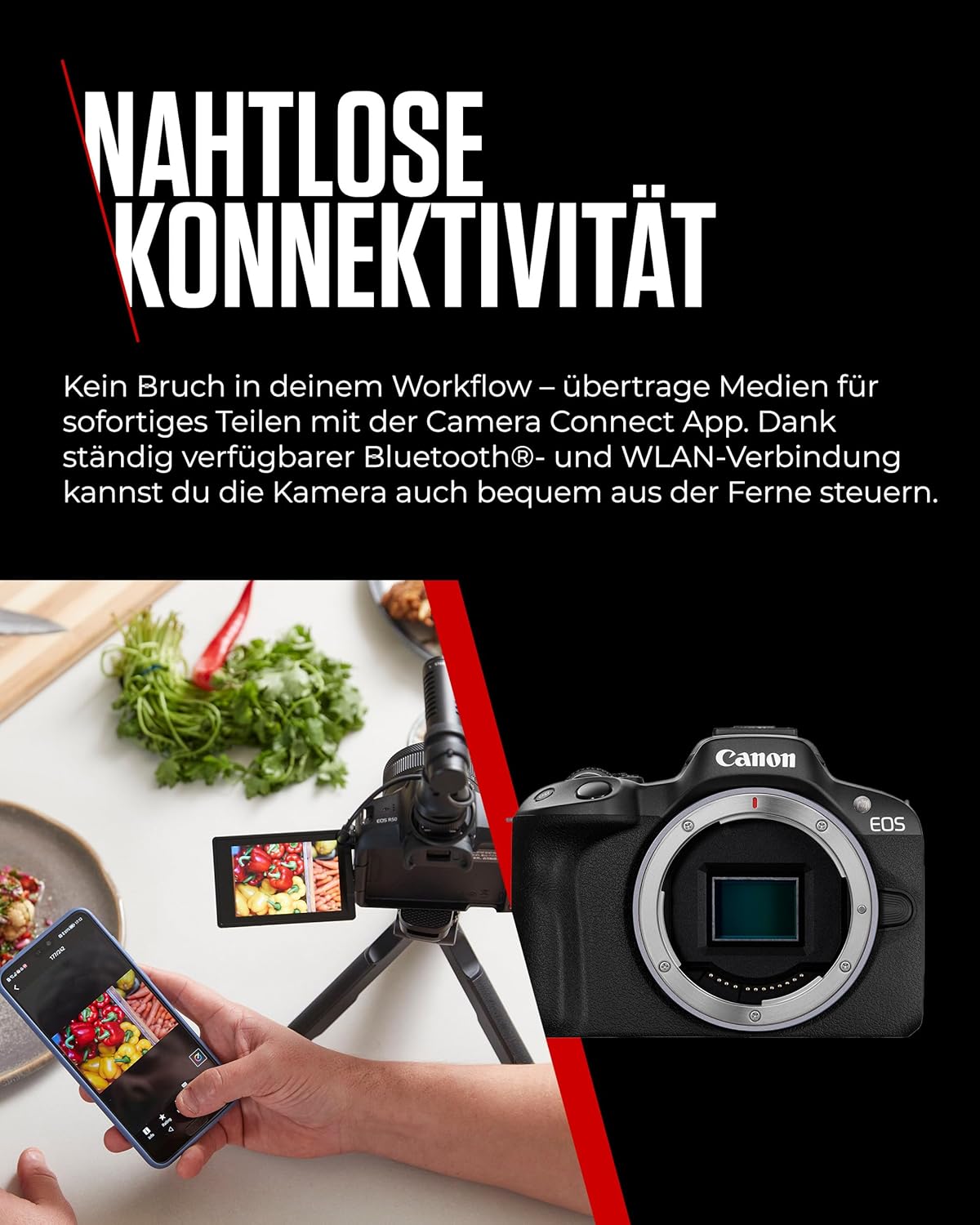 Canon EOS R50 System Camera + RF-S 18-45mm is STM Lens - Mirrorless Digital Camera with Autofocus