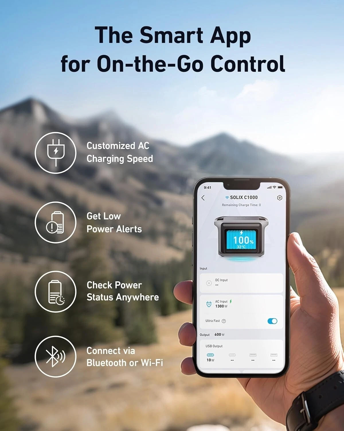 Anker Solix C1000 Portable Power Station 1056Wh Solar Generator LiFePO4 Battery World's Fastest Fast Charging