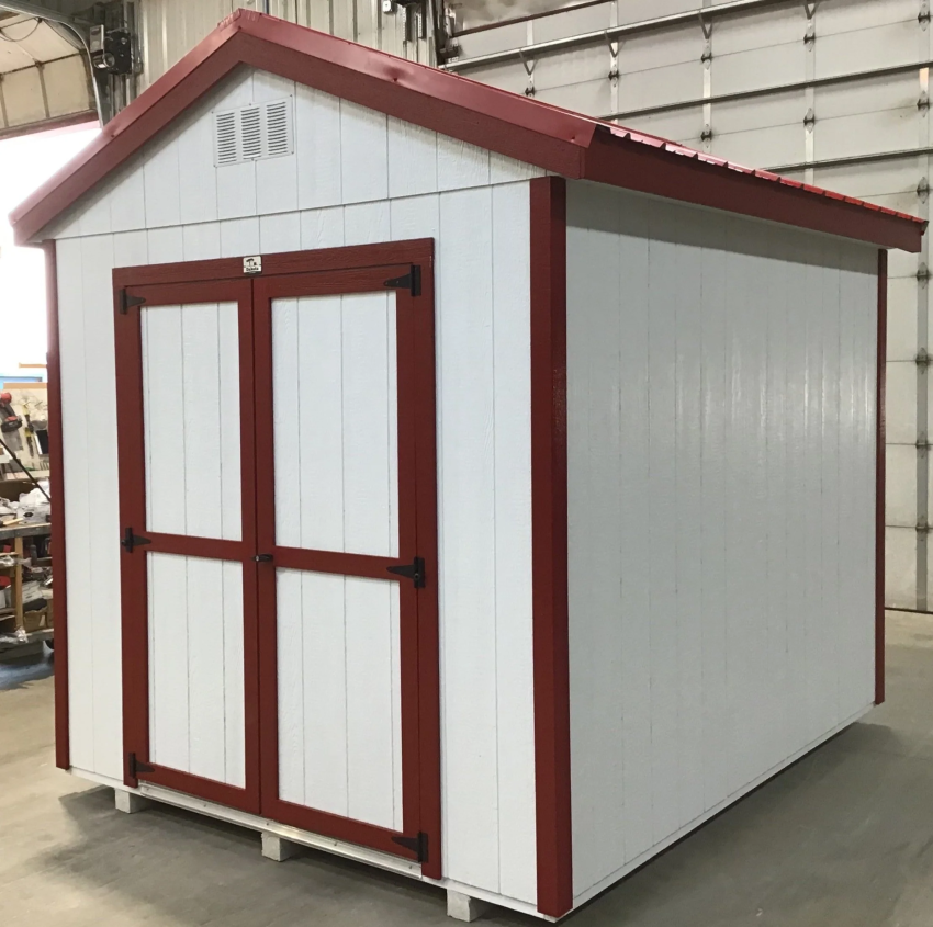 08X10 Utility Ranch Wood Panel Shed