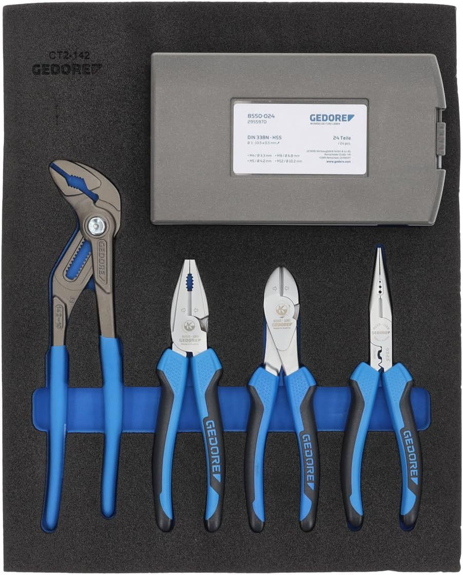 GEDORE 1504XL Rolling Bench with 308 Pieces Tool Set