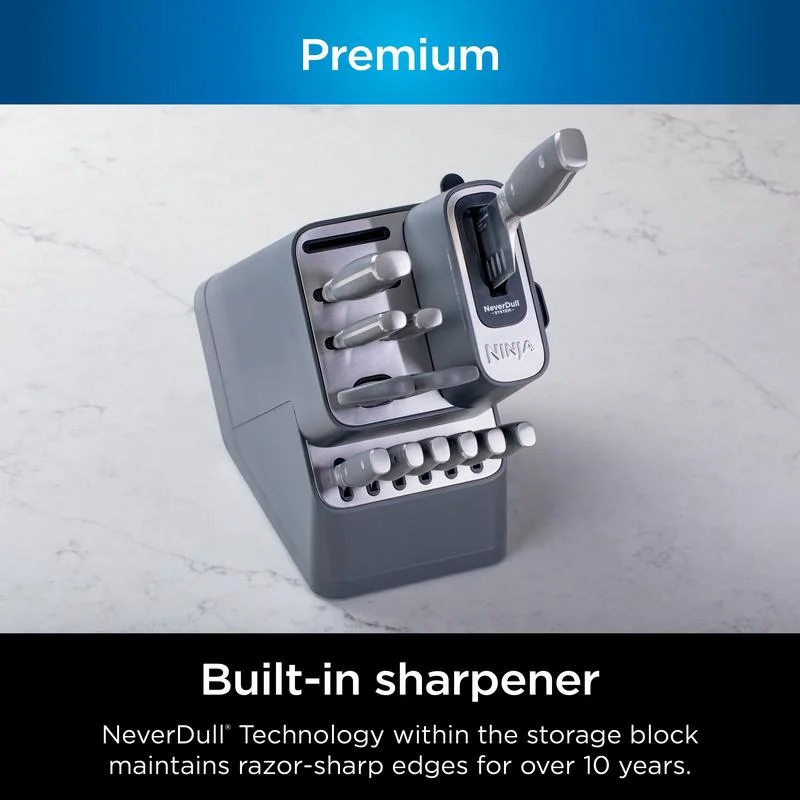 Foodi NeverDull Premium 12-Piece German Stainless Steel Knife System