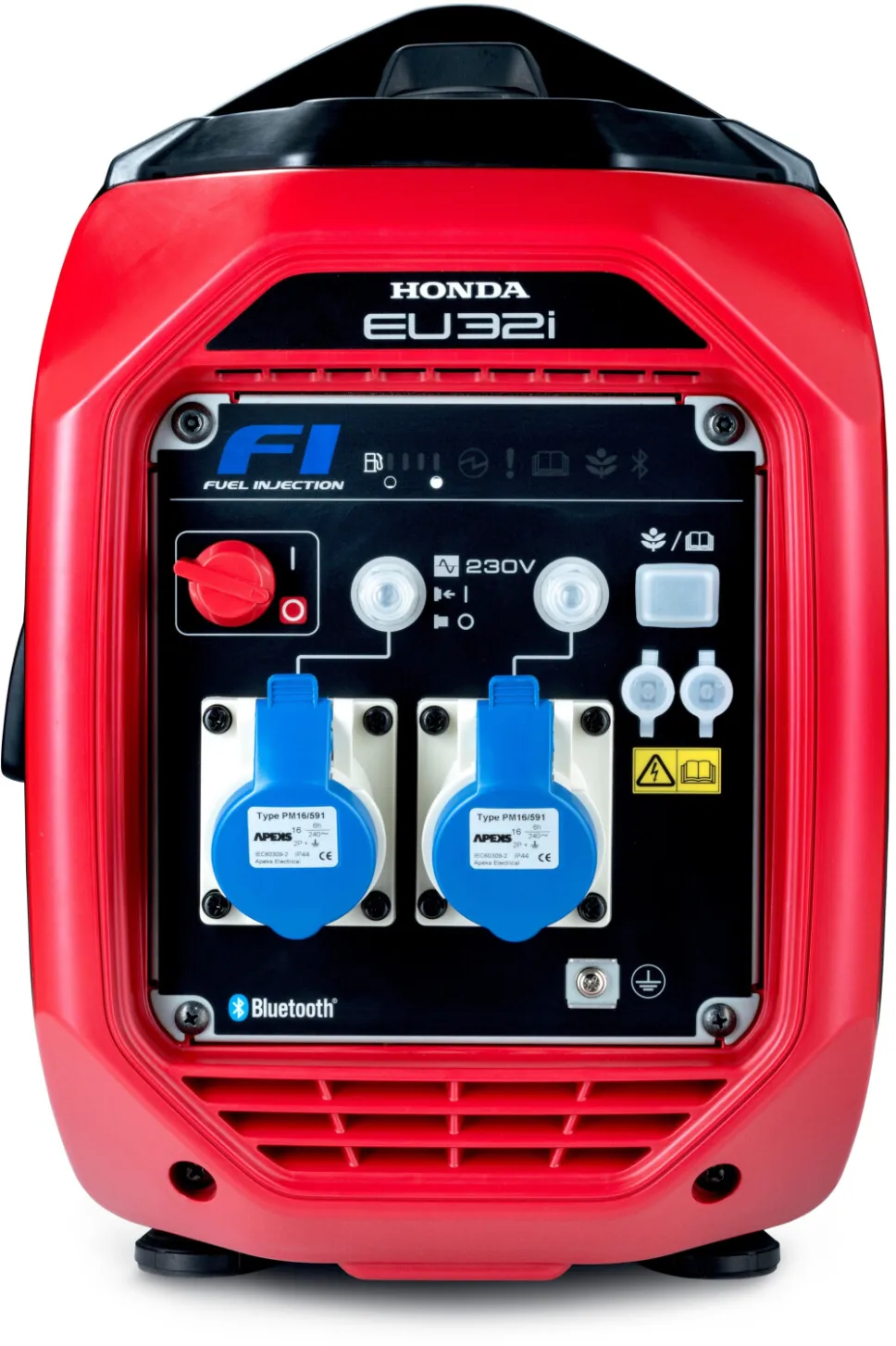 Honda EU32i Petrol Generator: 3.2kW Max Power, 8.6h Runtime, 4.7L Tank - 4-Stroke for Outdoor/Emergency Use