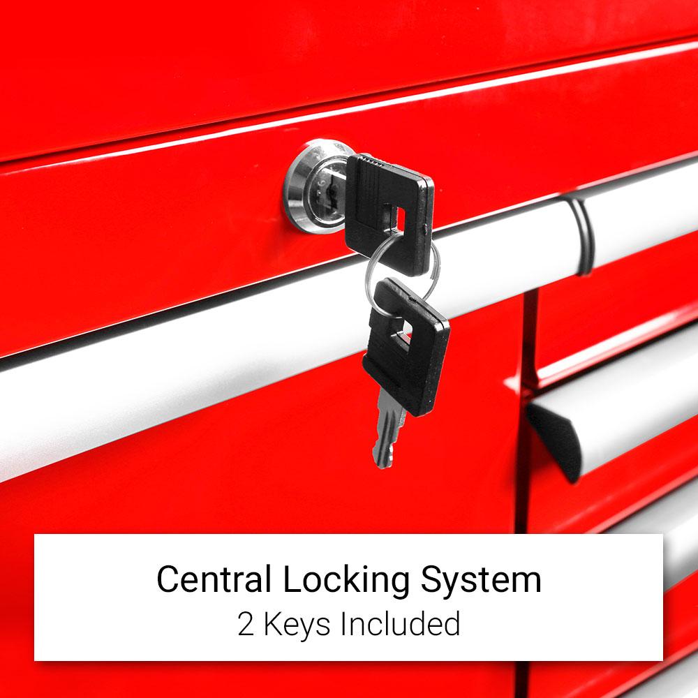 Daytona D450PSKIT – 450-Piece Metric Tool Kit with 10-Drawer Toolbox & 7-Drawer Roller Cabinet