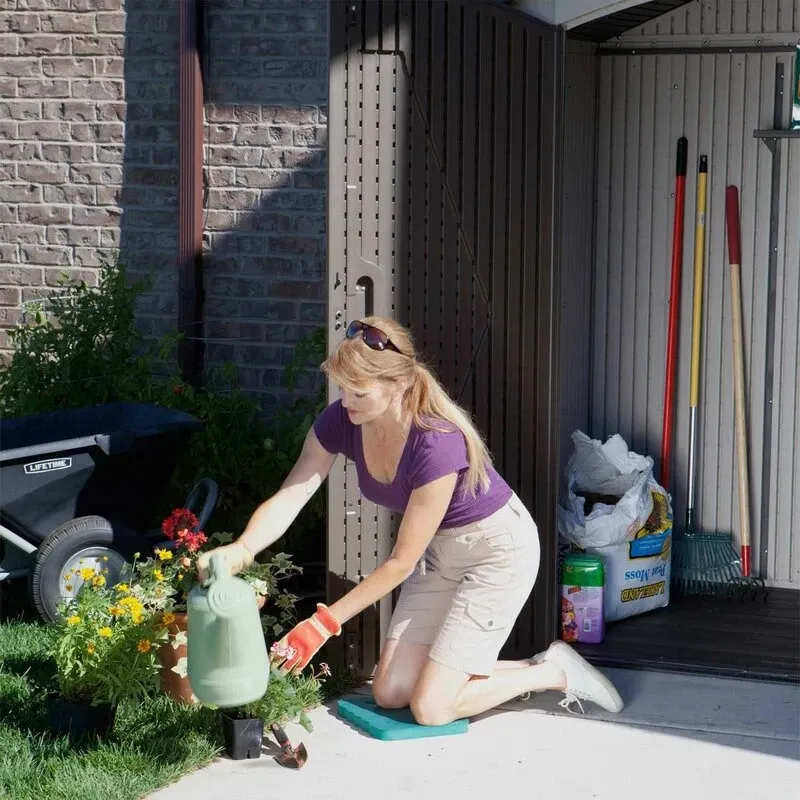 7' wide x 4' 7 deep plastic storage shed