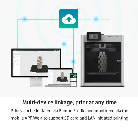 Bambu Lab X1-Carbon 3D Printer with AMS 2 Pro + Upgrade Kit (Filament Buffer)