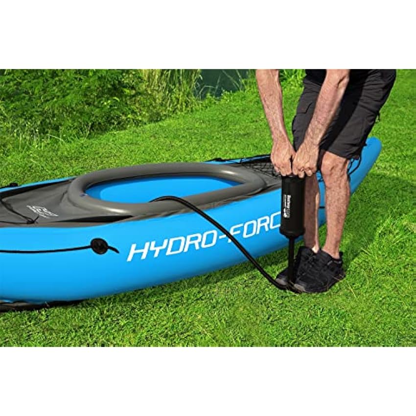 Bestway Hydro Force Inflatable Kayak Set | Includes Seat, Paddle, Hand Pump, Storage Carry Bag | Great for Adults, Kids and Families