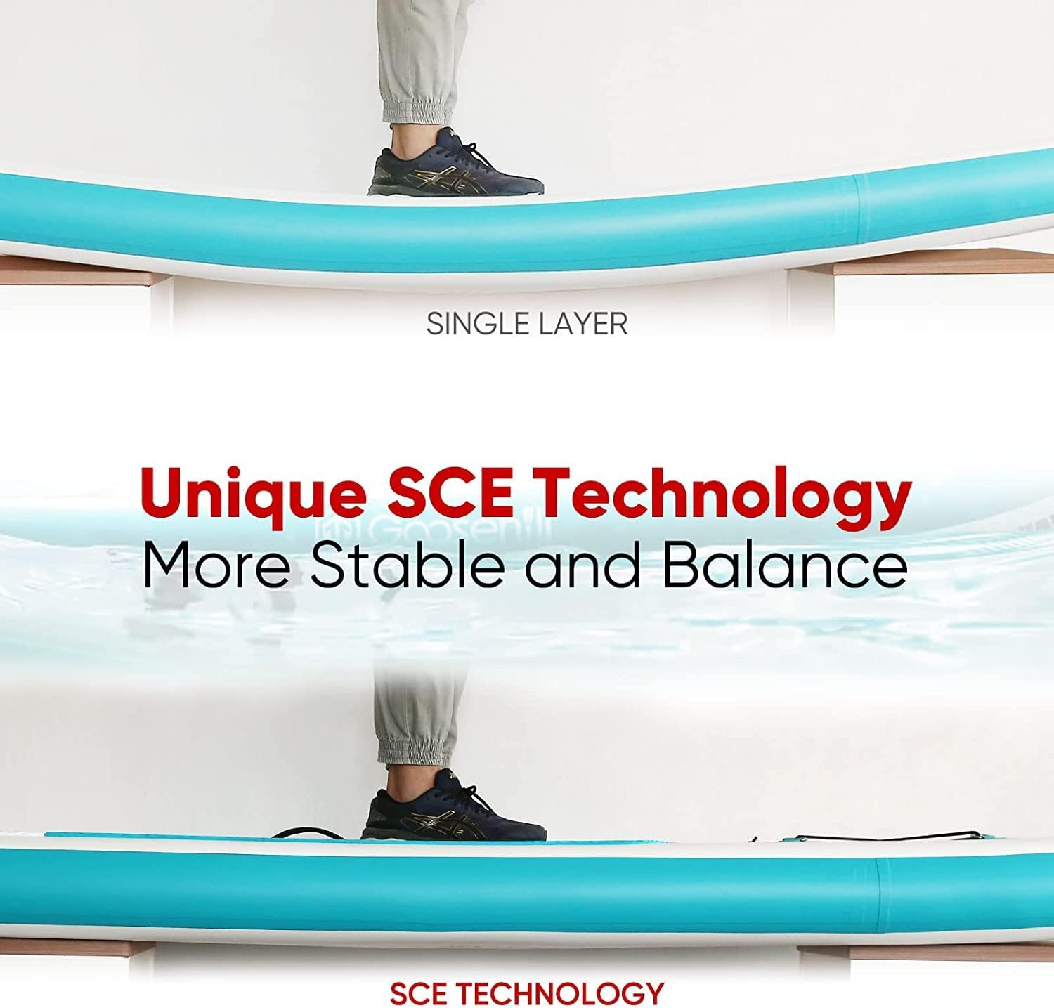 Goosehill Inflatable Stand Up Paddle Board, Premium SUP Package, 10' Long 32 Wide 6 Thick, Patterns Open for Customization