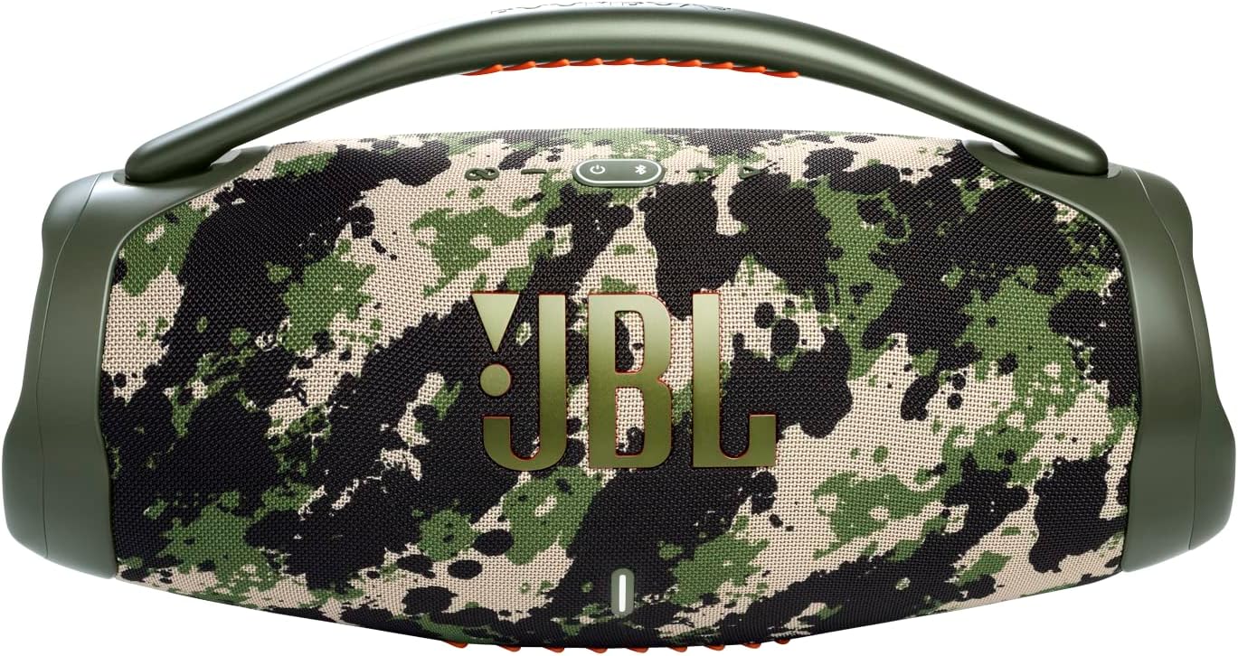 JBL Boombox 3 Black Portable Bluetooth Speaker with Massive Sound, Deepest Bass, IPX7 Waterproof, 24H Playtime, PartyBoost