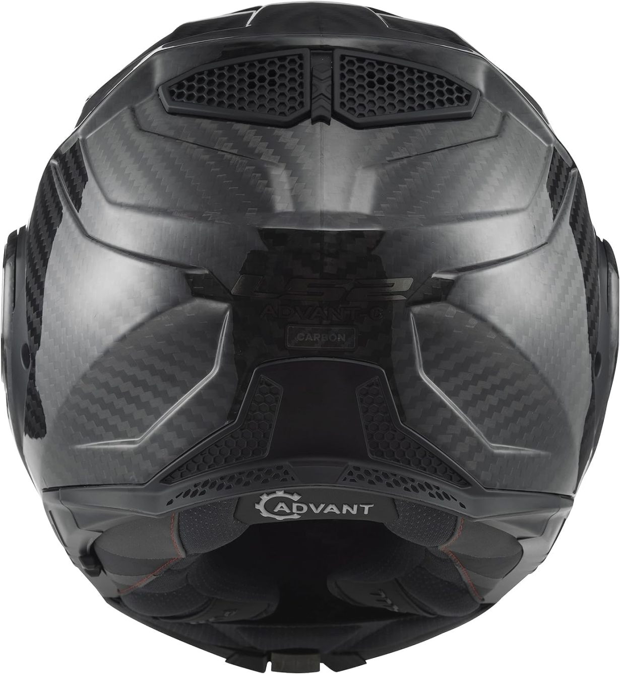 MODULAR MOTORCYCLE BLUETOOTH HELMET LS2 FF901 ADVANT X CARBON Flip Front Dual Visor Touring Motorbike Full Face Crash Helmet with Pre-Fitted LS2 4X Intercom
