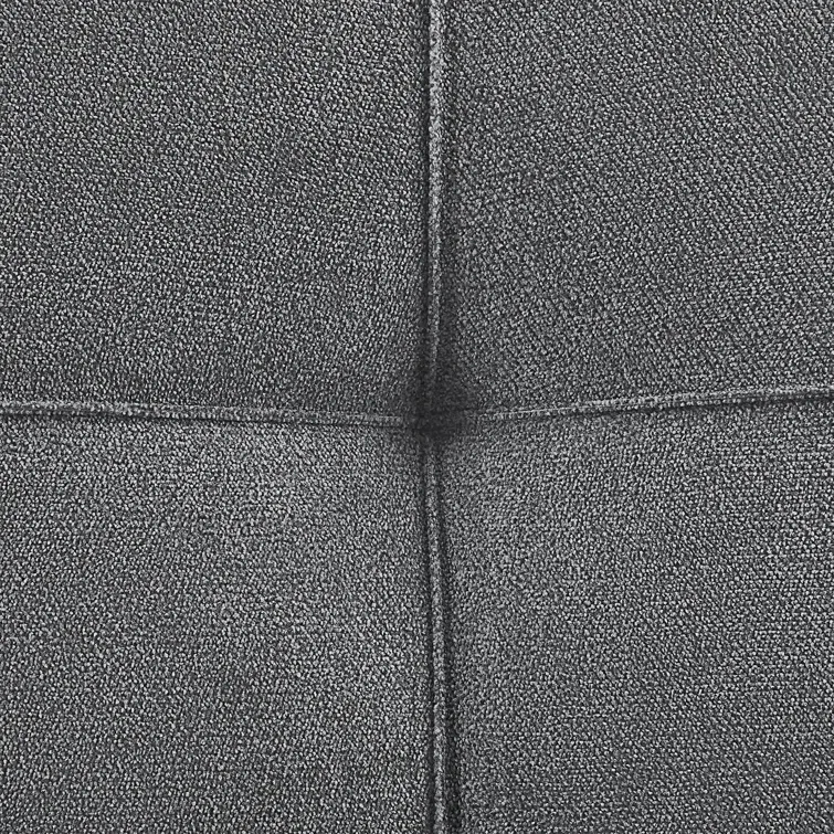 Serta Sabrina 73 Queen Rolled Arm Tufted Back Convertible Sleeper Sofa with Cushions (Dark Gray)