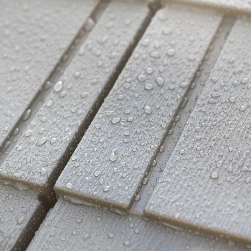 Side 10' wide x 8' deep plastic storage shed