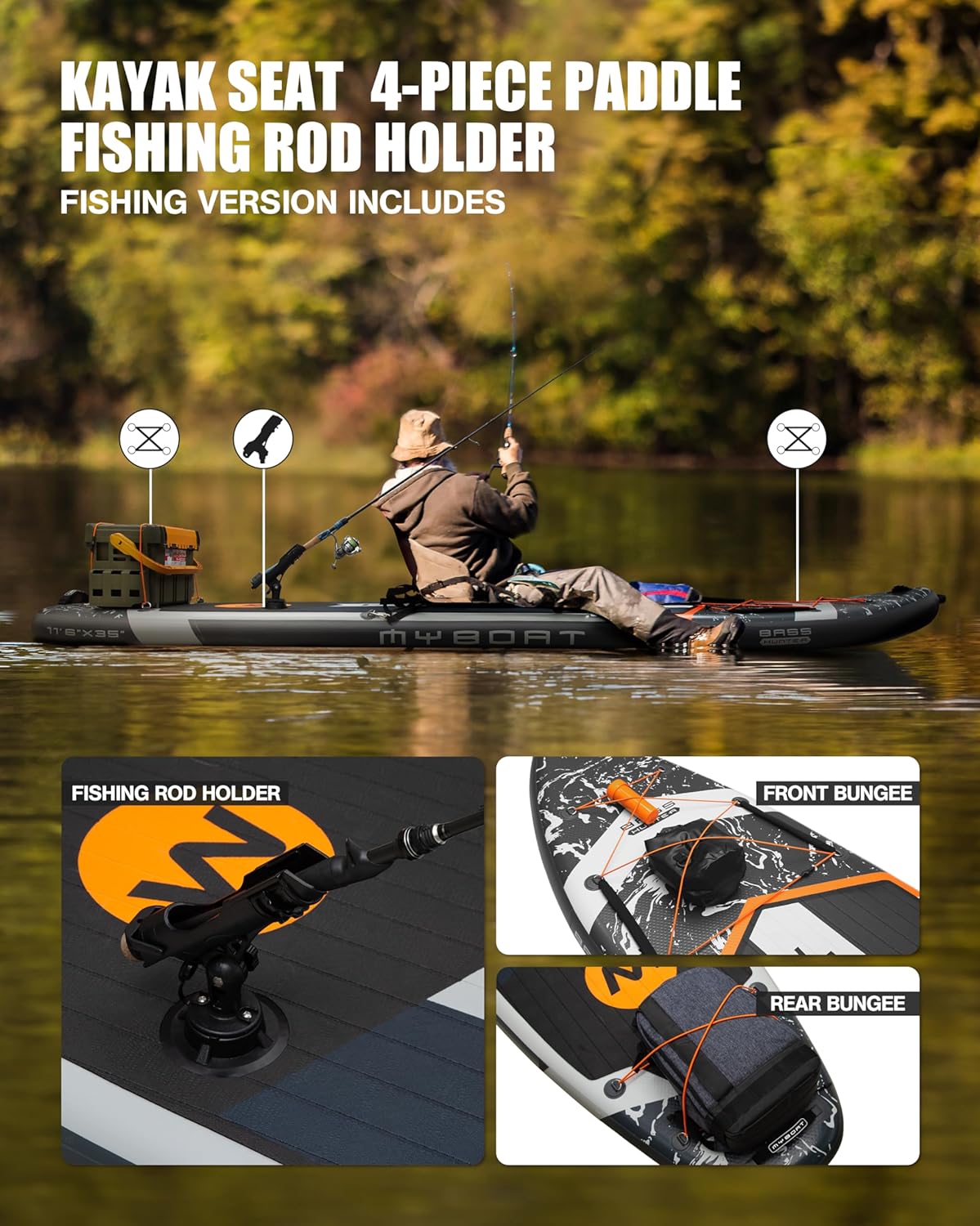 11'6×34×6 Extra Wide Inflatable Paddle Board