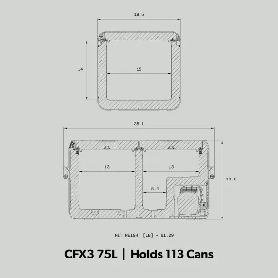 Dometic CFX Portable Electric Refrigerated Freezer, AC/DC or solar powered