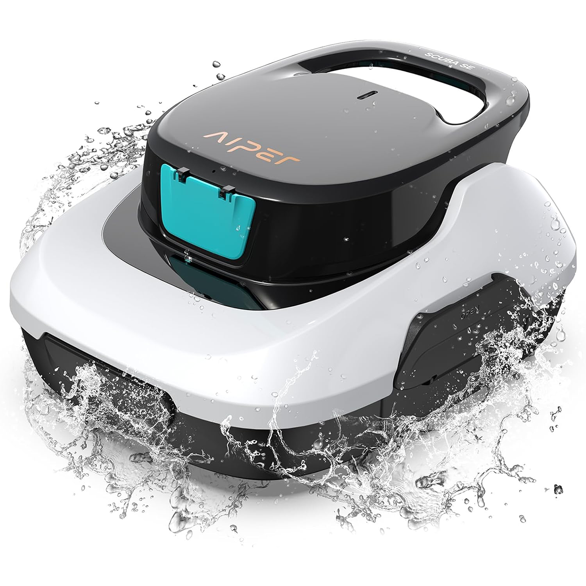 AIPER Scuba SE Robot Pool, Cordless Pool Vacuum, 90 Minutes Cleaning, Automatic Parking Function, Compact and Lightweight Pool Cleaner, Ideal for Above Ground Pools 80㎡