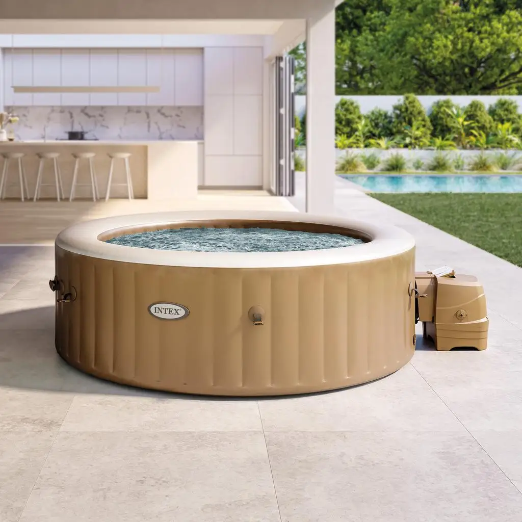 INTEX 28428EX Inflatable Spa. Beige. 4-8 People