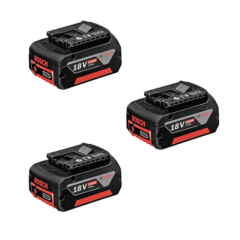 Pack 10 outils 18V - BOSCH 0 615 A50 04G Professional - Livré avec 3 batteries 18V 5.Ah Li-Ion + chargeur et sac de transport