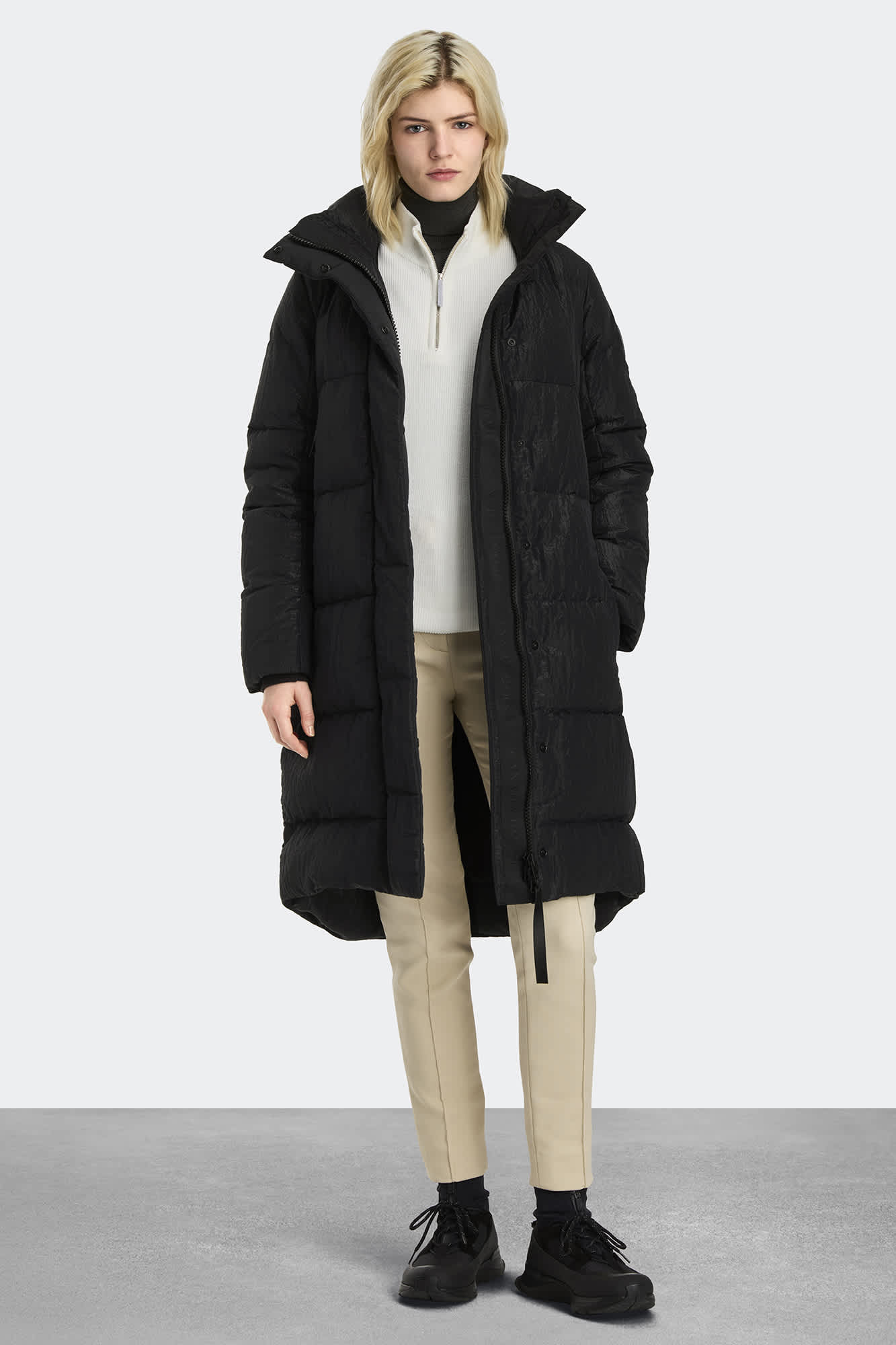 Byward Parka Black Label Shiny Crinkle