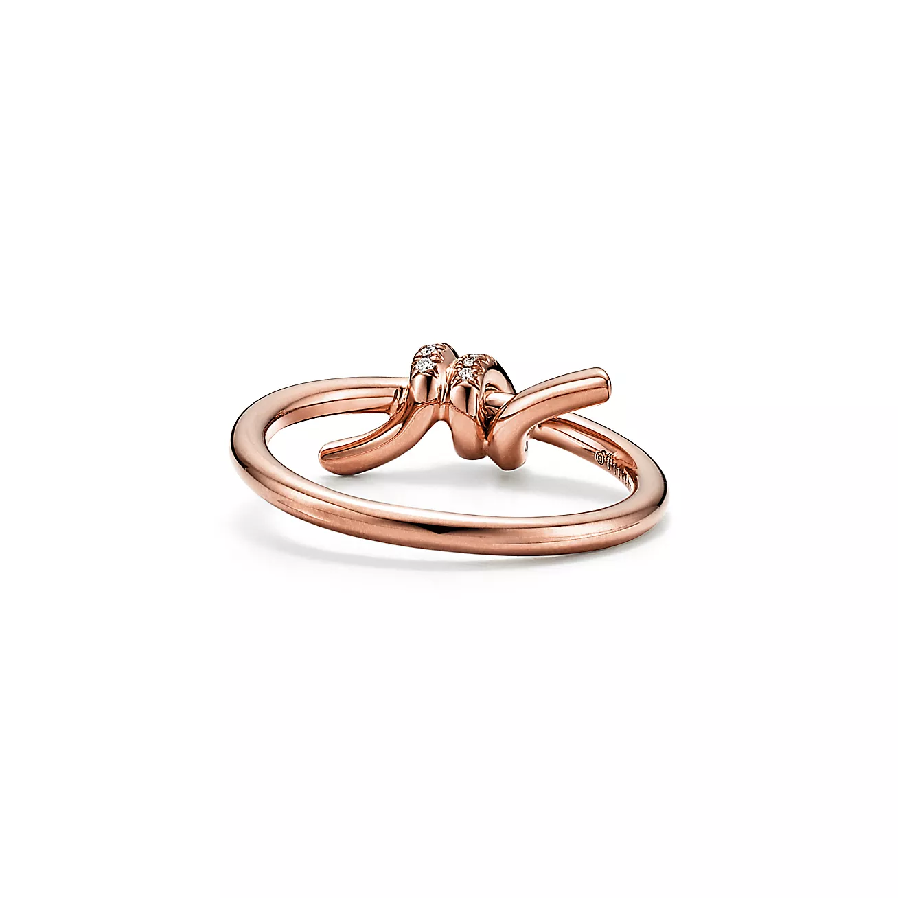 Tiffany & Co. Knot Ring in Rose Gold with Diamonds