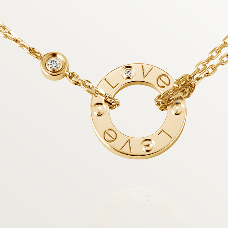 Cartier Love Necklace, 2 Diamonds