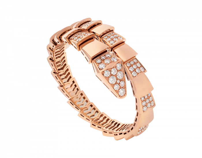 Bvlgari diamond bracelet in gold plated