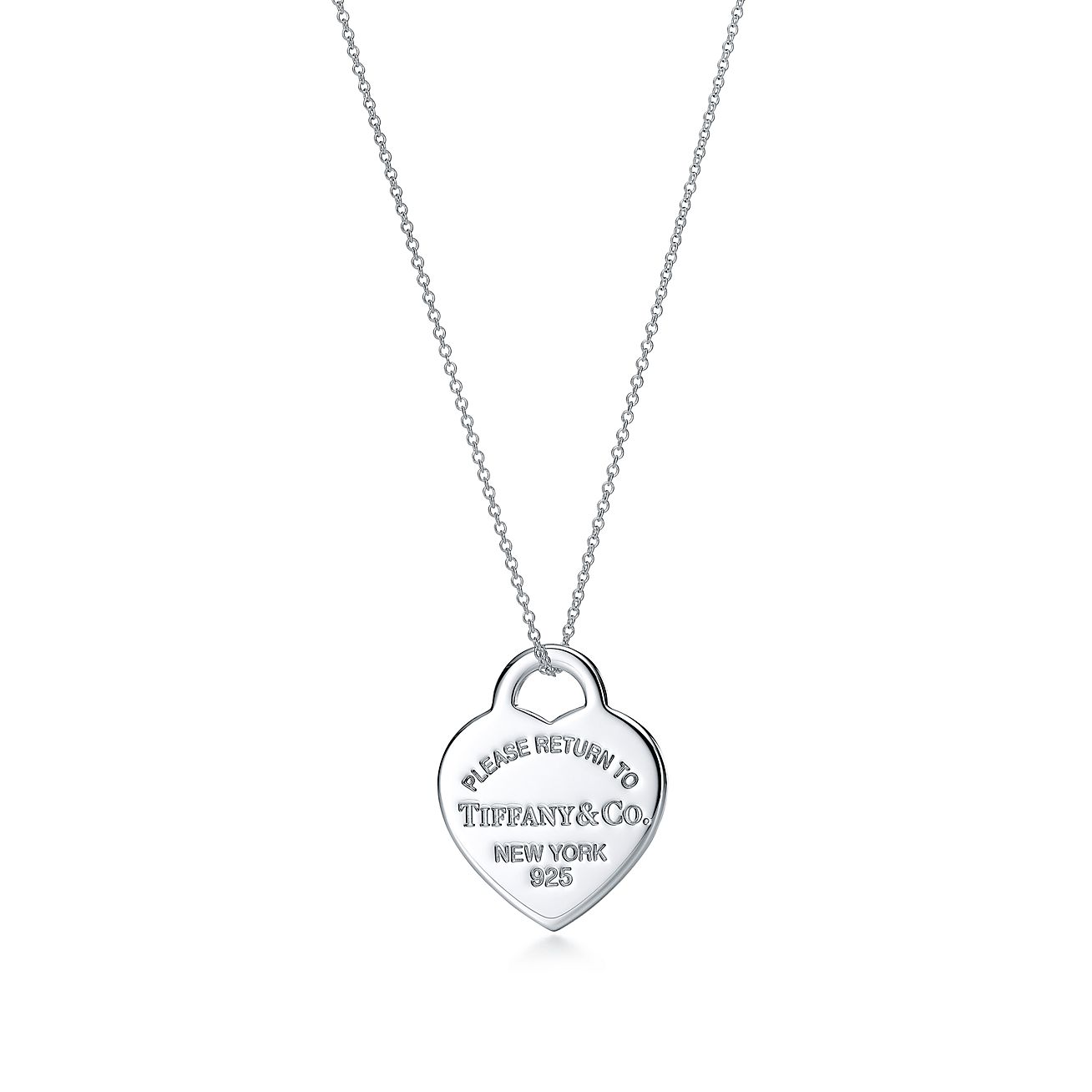 Tiffany & Co. Return to  Heart Tag Pendant in Silver, Medium