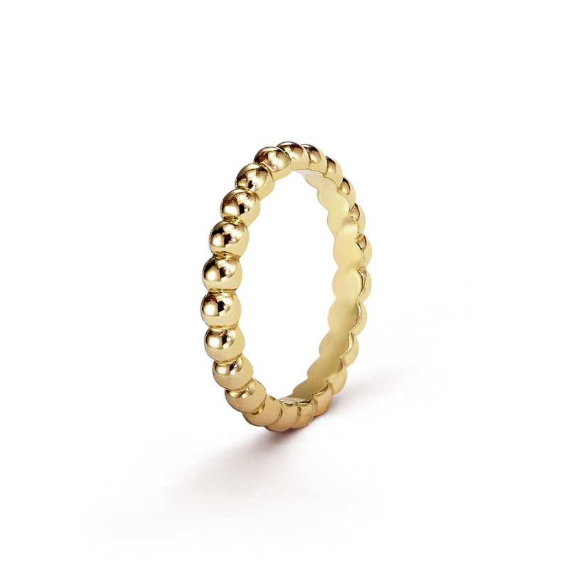 Van Cleef & Arpels Perlee pearls of gold ring, medium model