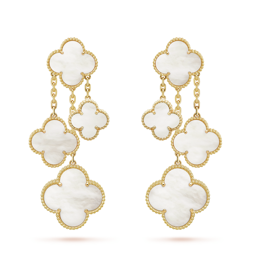 Van Cleef & Arpels Magic Alhambra earrings, 4 motifs