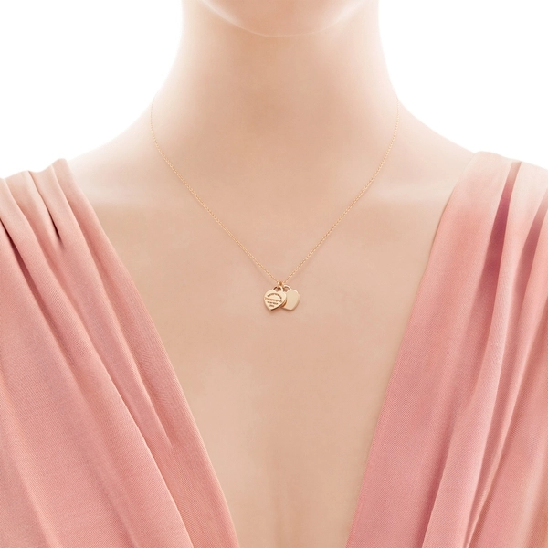 Tiffany & Co. Return to Mini Double Heart Tag Pendant