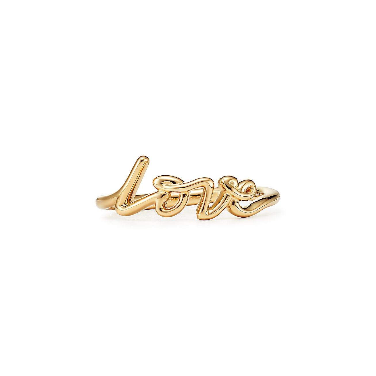 Tiffany & Co. Paloma's Graffiti Love Ring in Yellow Gold, Mini