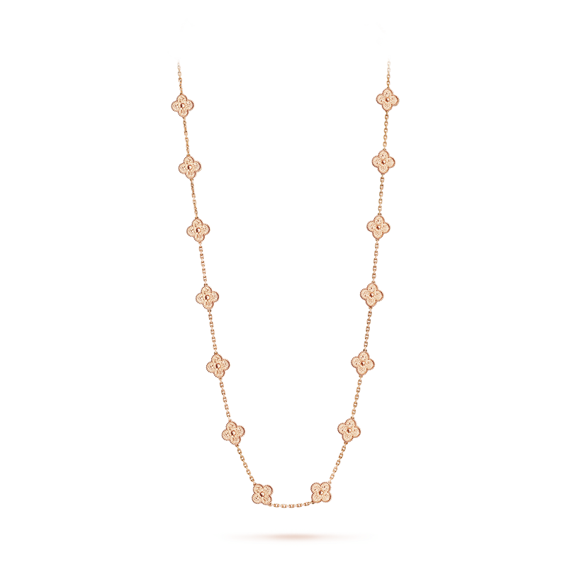 Van Cleef & Arpels Vintage Alhambra long necklace, 20 motifs