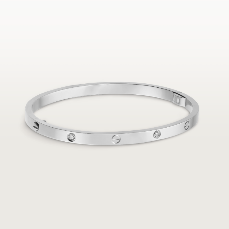 LOVE bracelet, small model, set with 6 diamonds