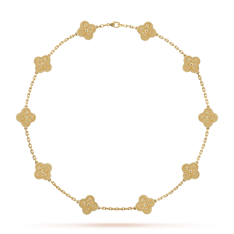 Van Cleef & Arpels Vintage Alhambra necklace, 10 motifs