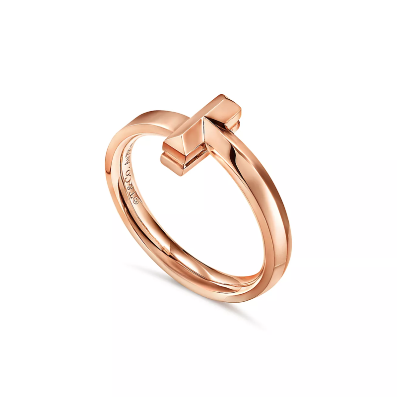 Tiffany & Co. T T1 Ring in Rose Gold, 2.5 mm