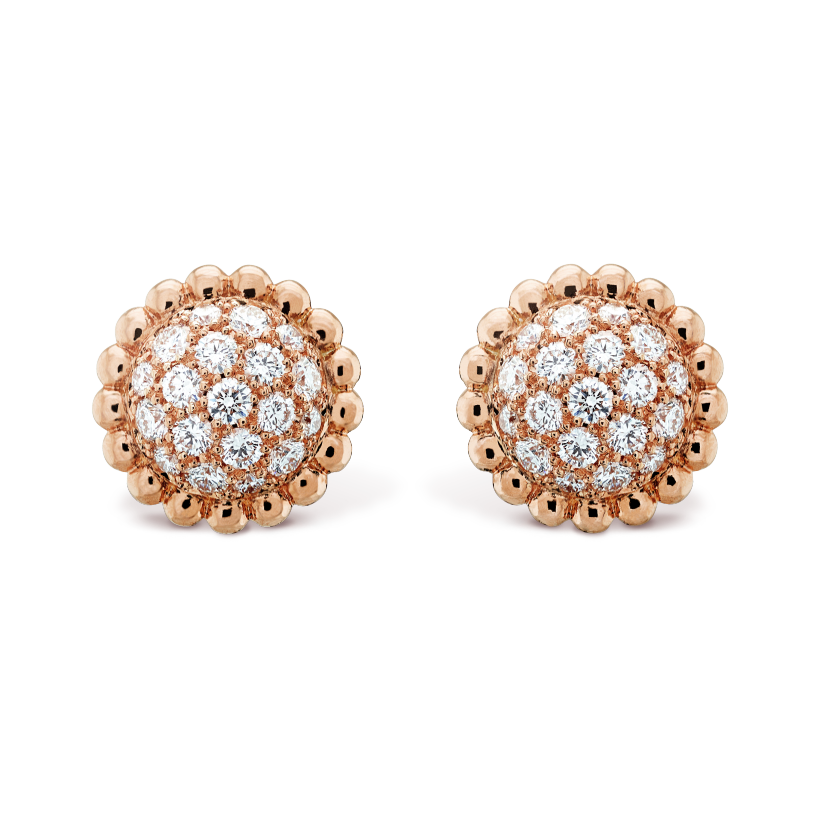 Van Cleef & Arpels Perlee diamonds earrings