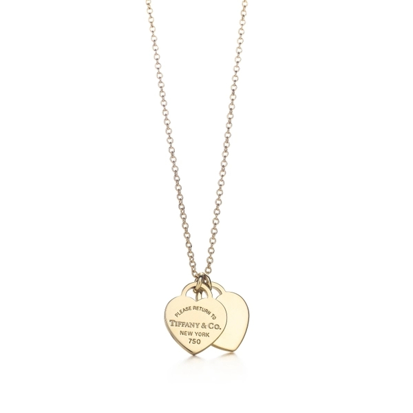 Tiffany & Co. Return to Mini Double Heart Tag Pendant
