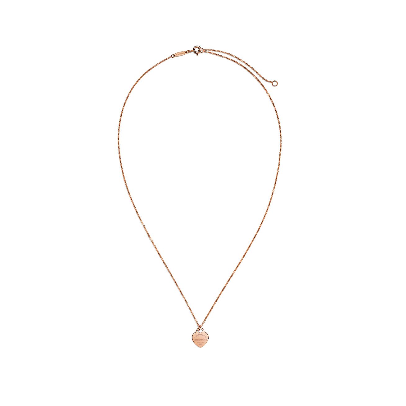 Tiffany & Co. Return to  Heart Tag Pendant in Rose Gold, Mini
