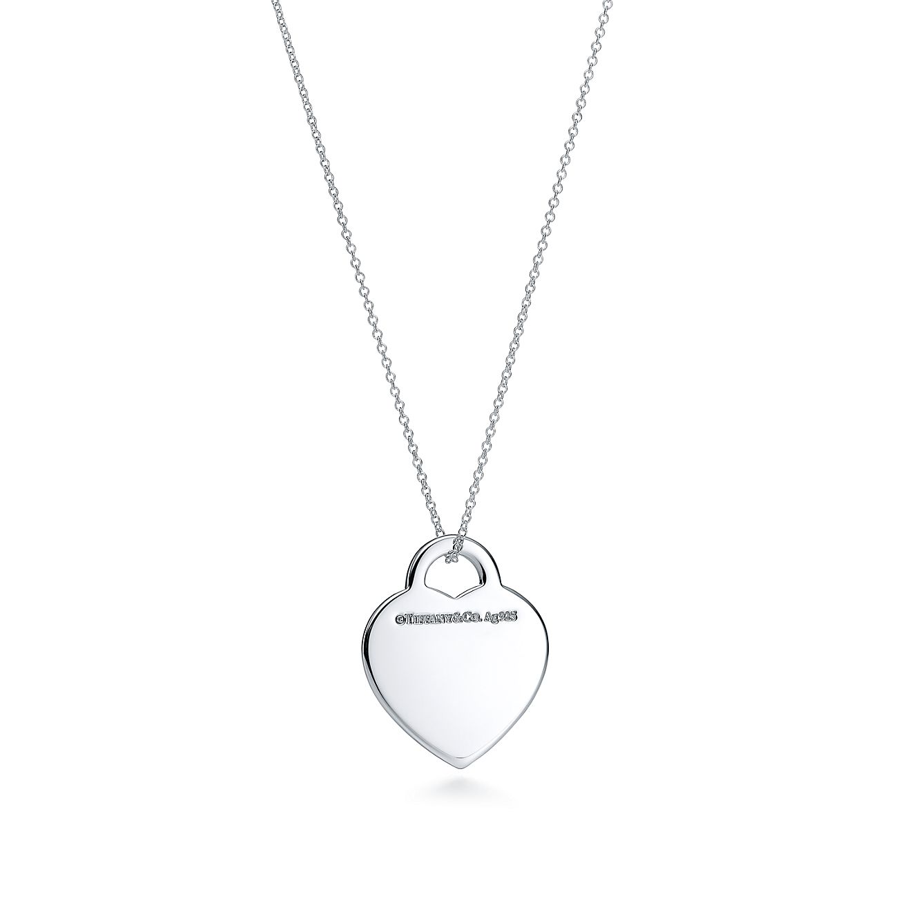 Tiffany & Co. Return to  Heart Tag Pendant in Silver, Medium