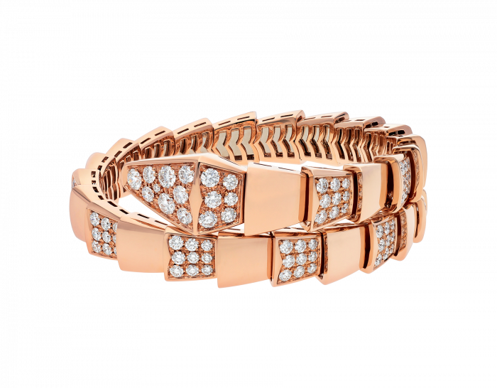 Bvlgari diamond bracelet in gold plated