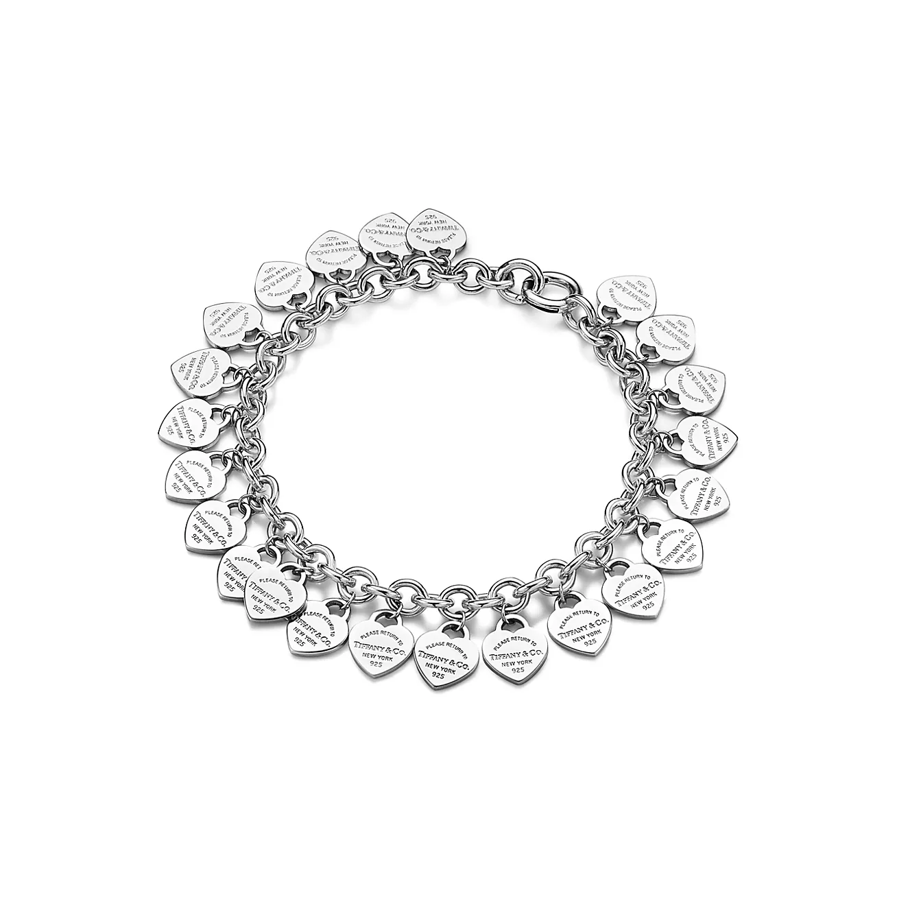 Tiffany & Co. Return to  Multi-heart Tag Bracelet in Silver
