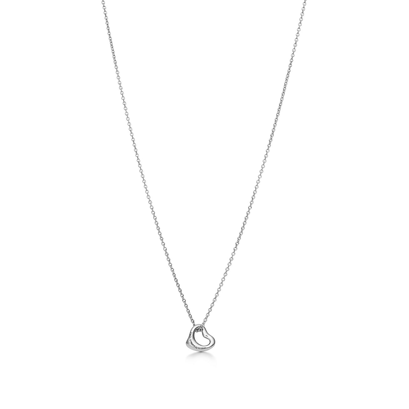 Tiffany & Co. Elsa Peretti Open Heart Pendant in Sterling Silver, 7 mm
