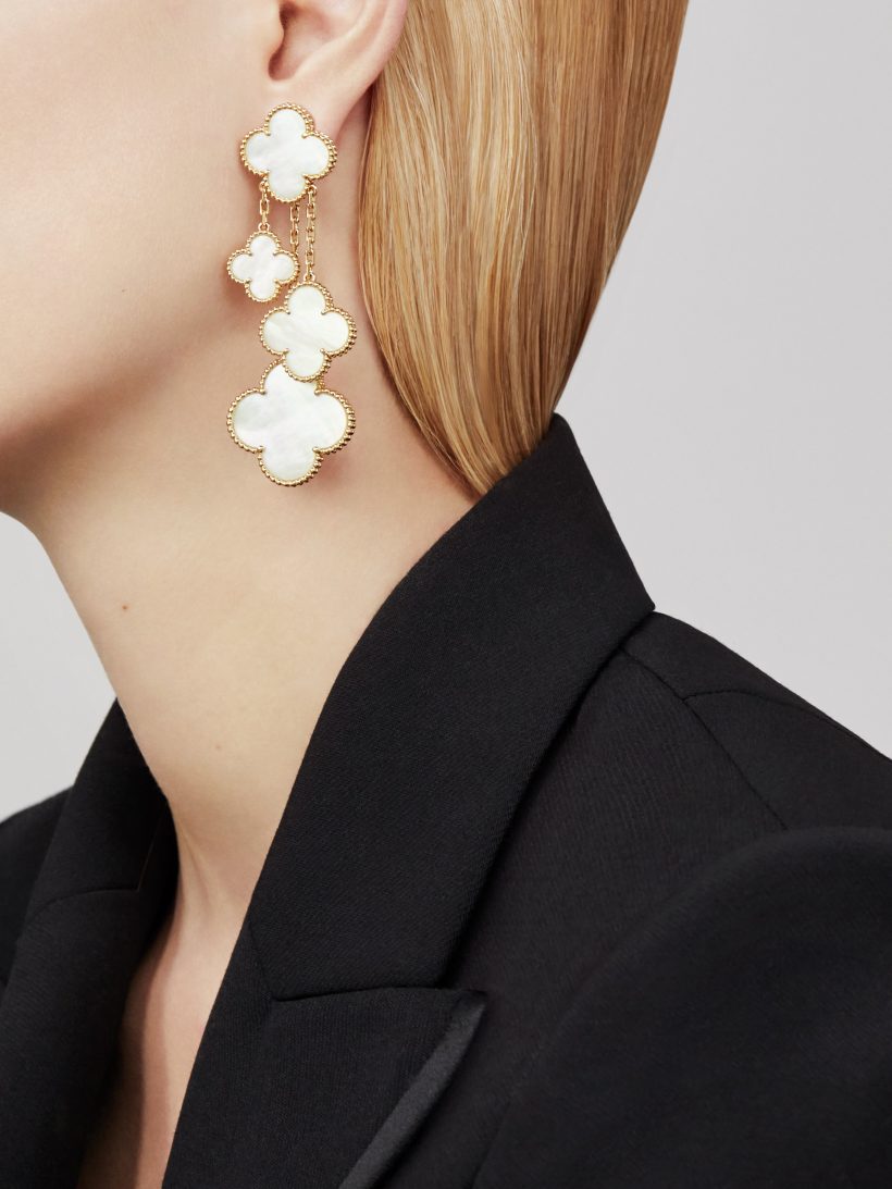 Van Cleef & Arpels Magic Alhambra earrings, 4 motifs