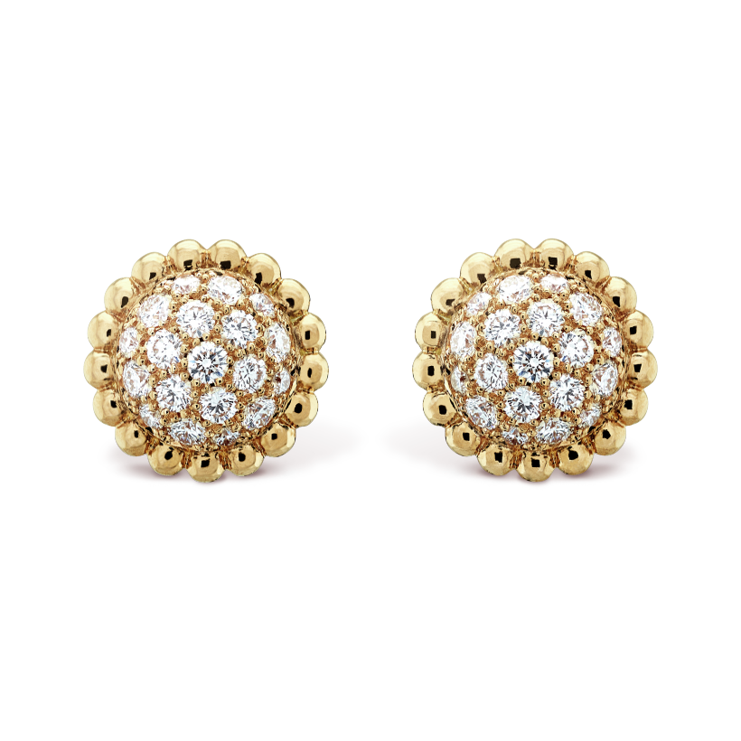 Van Cleef & Arpels Perlee diamonds earrings