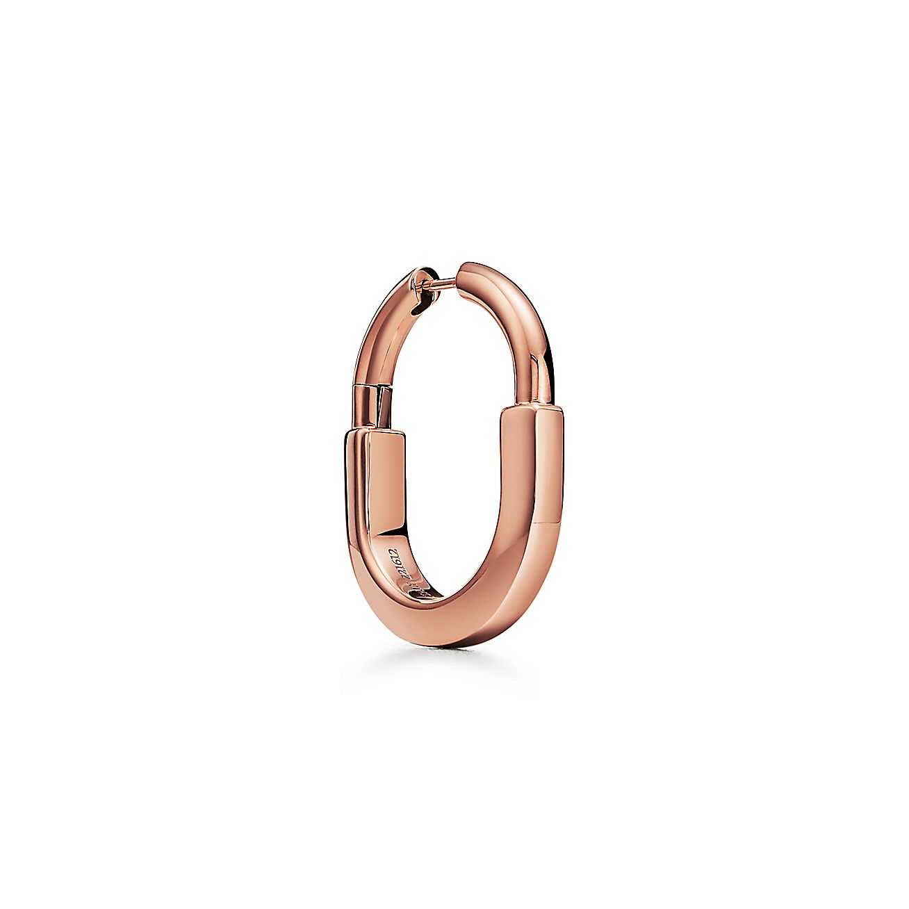Tiffany & Co. Lock Earrings in Rose Gold, Medium