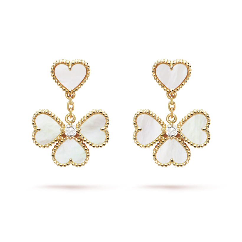 Van Cleef & Arpels Sweet Alhambra effeuillage earrings